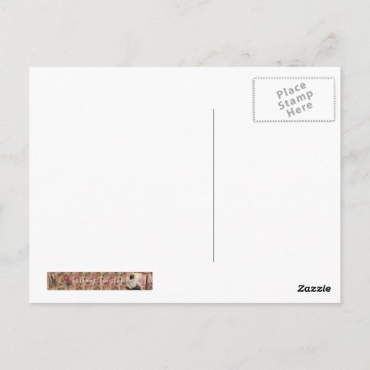 Viktorianische Braut Postkarte (Rückseite)