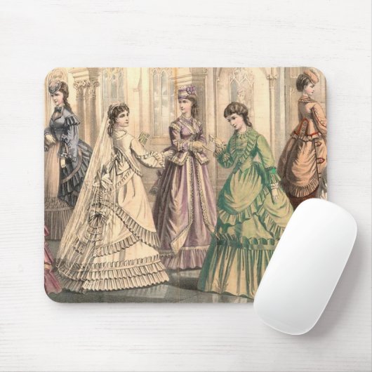 Viktorianische Braut und Begleiter Mousepad (Mit Mouse)