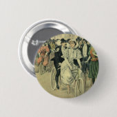Viktorianische Braut und großräumiges Fahrrad Button (Vorne & Hinten)