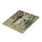 Viktorianische Braut und großräumiges Fahrrad Fliese (Seite)