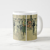 Viktorianische Braut und großräumiges Fahrrad Jumbo-Tasse (Vorderseite Rechts)
