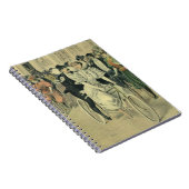 Viktorianische Braut und großräumiges Fahrrad Notizblock (Rechte Seite)