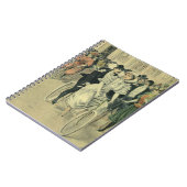 Viktorianische Braut und großräumiges Fahrrad Notizblock (Linke Seite)