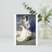 Viktorianische Brautzeitschrift Postkarte (Stehend Vorderseite)