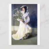 Viktorianische Brautzeitschrift Postkarte (Vorderseite)