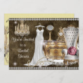 VIKTORIANISCHE BRIDAL SHOWING INVITATION EINLADUNG (Vorne/Hinten)