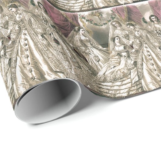 Viktorianische Briden Geschenkpapier (Rolleneckpunkt)