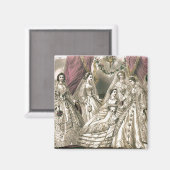 Viktorianische Briden Magnet (Vorderseite/Rückseite)