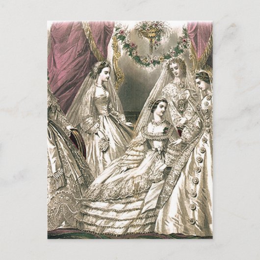 Viktorianische Briden Postkarte (Vorderseite)