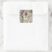 Viktorianische Briden Quadratischer Aufkleber (Tasche)