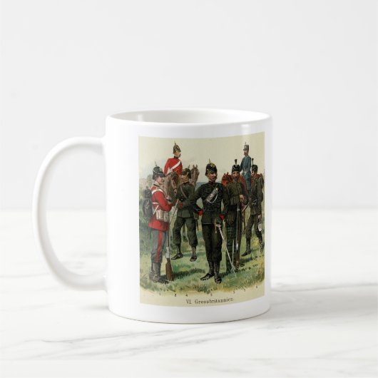 Viktorianische britische Uniformen Kaffeetasse (Links)