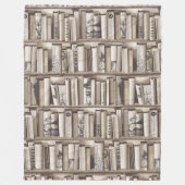 viktorianische Bücher Fleecedecke (Vorderseite)