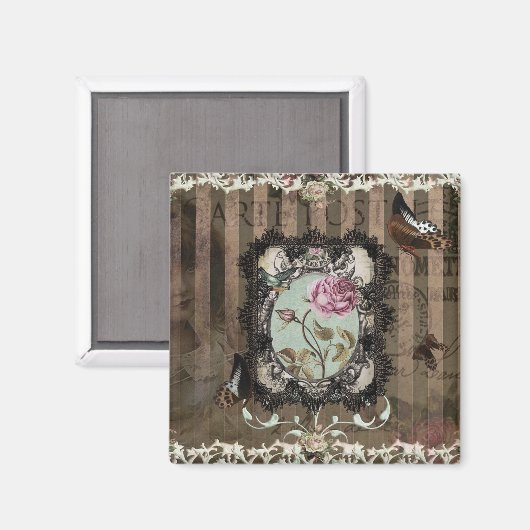 Viktorianische Buchstaben Magnet (Vorderseite/Rückseite)