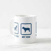 Viktorianische Bulldogge Kaffeetasse (Vorderseite Links)