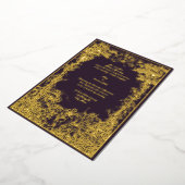 Viktorianische Burgkuppelhochzeit Folieneinladung (Gedreht)