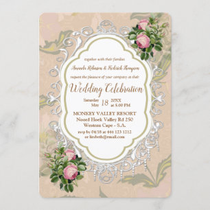Viktorianische Bush Garden Wedding Einladung