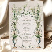 Viktorianische Calla Lily Elegance Hochzeit Einlad Einladung