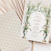 Viktorianische Calla Lily Elegance Hochzeit Einlad Einladung