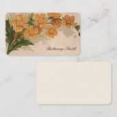 Viktorianische Calling Cards - Buttercups Visitenkarte (Vorne/Hinten)