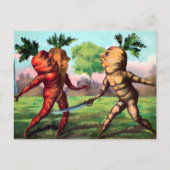 Viktorianische Carrots Duell Postcard  Postkarte (Vorderseite)