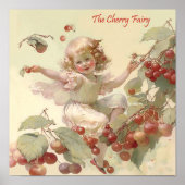 Viktorianische "Cherry Fairy" im Obstbaum Poster (Vorne)