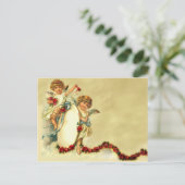 Viktorianische Cherubs Postkarte (Stehend Vorderseite)