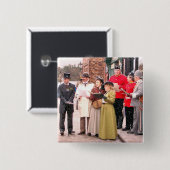 VIKTORIANISCHE CHRISTMAS CAROL SINGERS BUTTON (Vorne & Hinten)