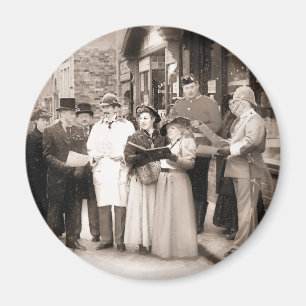 VIKTORIANISCHE CHRISTMAS CAROL SINGERS MAGNET