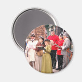 VIKTORIANISCHE CHRISTMAS CAROL SINGERS MAGNET (Vorderseite/Rückseite)