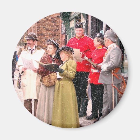 VIKTORIANISCHE CHRISTMAS CAROL SINGERS MAGNET (Vorne)