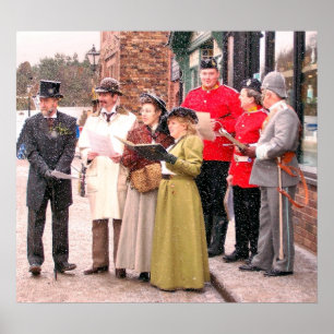 VIKTORIANISCHE CHRISTMAS CAROL SINGERS POSTER