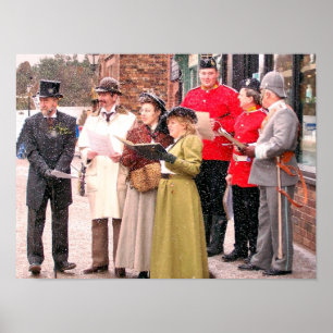 VIKTORIANISCHE CHRISTMAS CAROL SINGERS POSTER