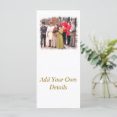 VIKTORIANISCHE CHRISTMAS CAROL SINGERS RACK CARD (Stehend Vorderseite)