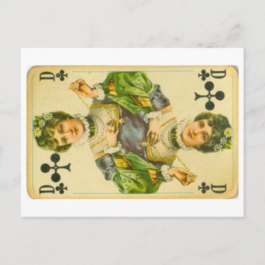 Viktorianische Clubkönigin Postkarte (Vorderseite)