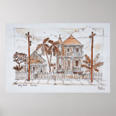 Viktorianische Conchhäuser | Key West, Florida Poster (Vorne)