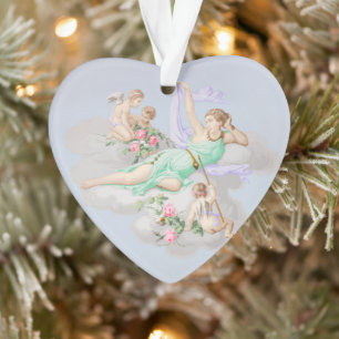Viktorianische Coquette Pastel Angel Wolken Ornament