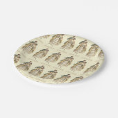 Viktorianische Couple Vintage Weihnachtszeitung Te Pappteller (Schrägansicht)