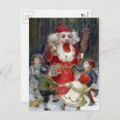 Viktorianische Creepy Santa Nutcracker Weihnachten Postkarte (Vorne/Hinten)