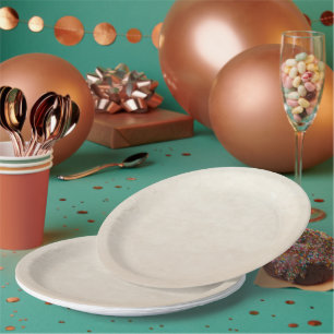 Viktorianische Creme-Tapete Pappteller