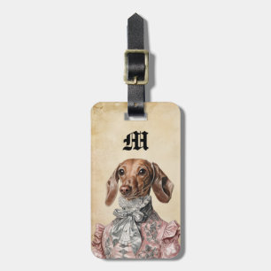 Viktorianische Dachshund-Hundegepäckanhänger Gepäckanhänger