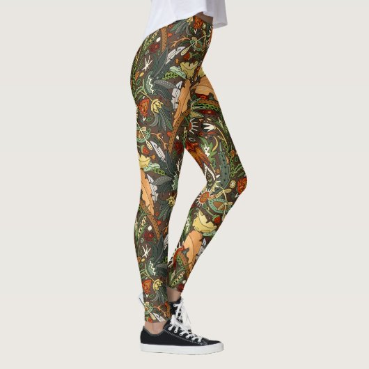 Viktorianische Damasterde Leggings (Rechts)