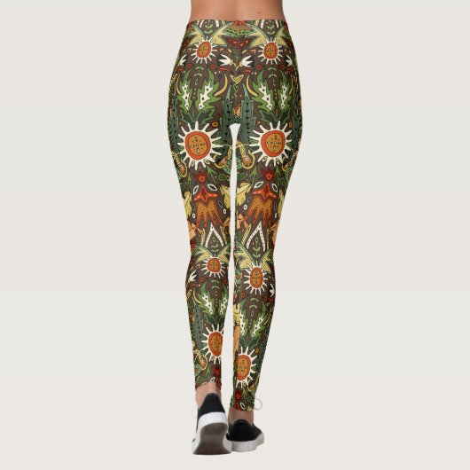 Viktorianische Damasterde Leggings (Rückseite)