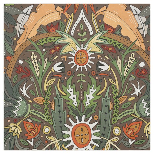 Viktorianische Damasterde Stoff (Muster)