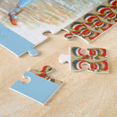 viktorianische Dame am Strand aus den 1890er Jahre Puzzle (Seite)