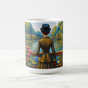 Viktorianische Dame am Wasser Kaffeetasse