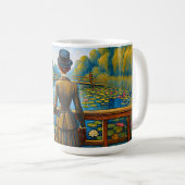 Viktorianische Dame am Wasser Kaffeetasse (VorderseiteRechts)