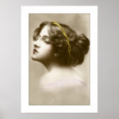 viktorianische Dame-Cameo-Pose Poster (Vorne)