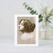viktorianische Dame-Cameo-Pose Postkarte (Stehend Vorderseite)