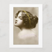viktorianische Dame-Cameo-Pose Postkarte (Vorderseite)
