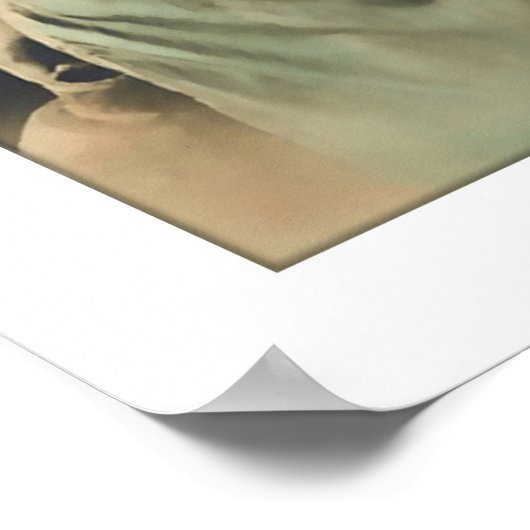 viktorianische Dame, die weit weg schaut Poster (Ecke)